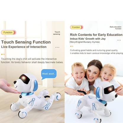 Interactive Robot Dog Toy – Smart Electronic Pet with Lights & Movement