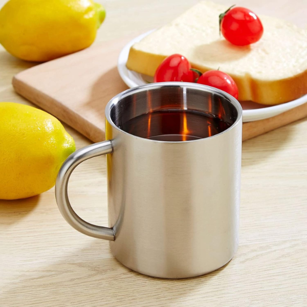 Stainless Steel Cups Set - Durable Drinkware - 304ml - 6-Piece Set