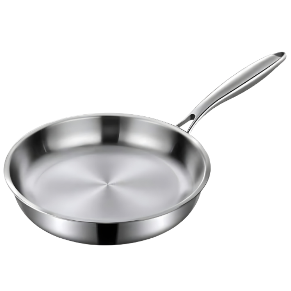 Stainless Steel Frying Pan - Durable, Even-Heat for Everyday Cooking