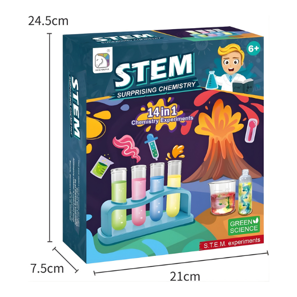 STEM 14in1 Surprising Chemistry Safety Educational Science Experiment Kit