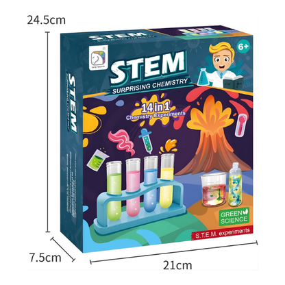 STEM 14in1 Surprising Chemistry Safety Educational Science Experiment Kit