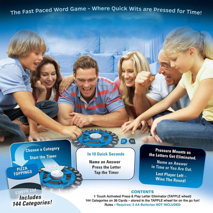 Tapple Fast-Paced Word Game – Electronic Family Party Game for Kids & Adults