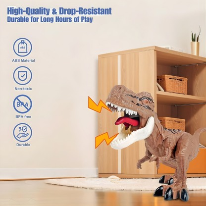 Dinosaur T-Rex Roaring Action Figure Toy - Sound and Movement for Kids