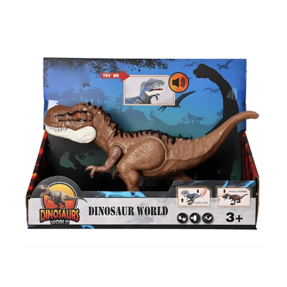 Dinosaur T-Rex Roaring Action Figure Toy - Sound and Movement for Kids