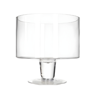 Large Clear Glass Trifle Bowl - Elegant Dessert & Serving Dish