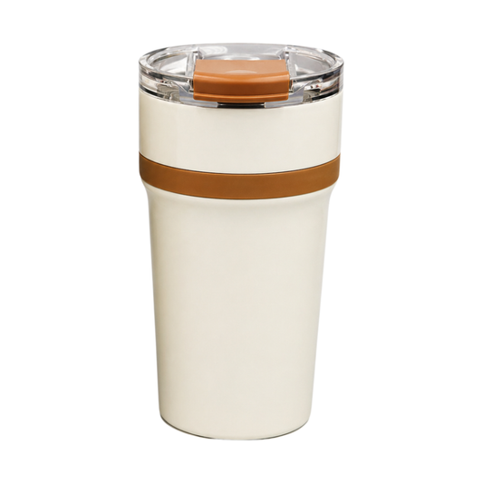 Double Wall Vacuum Tumbler Mug – Ceramic Coated Insulated Coffee Flask