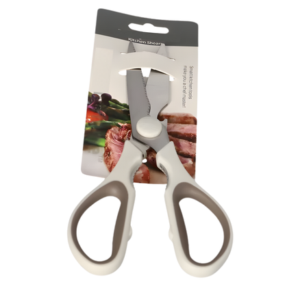 5-Piece Wooden Kitchen Utensil Set with Pasta Server & Scissors