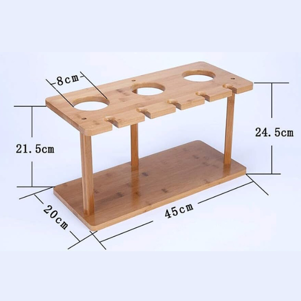 Wooden Wine Holder - Rustic Wine Rack for Bottles